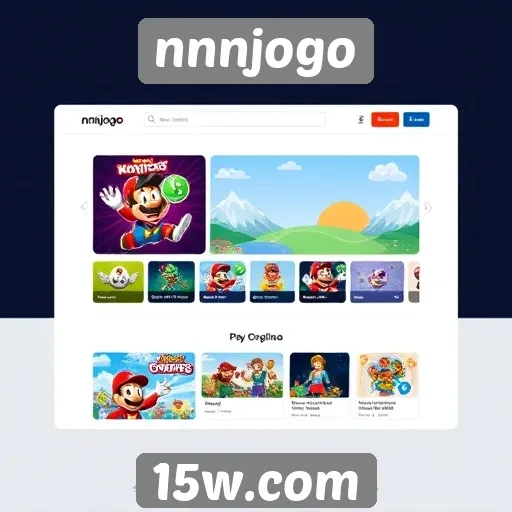 Evolução gráfica do site nnnjogo em destaque